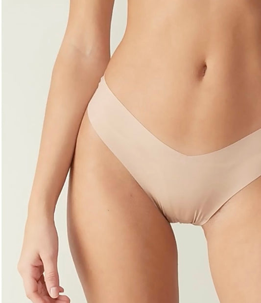 Butter Cream Seamless Thong - Champagne