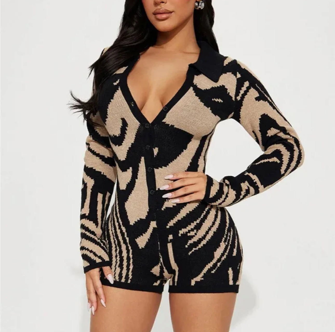 Alanna Long Sleeve Romper