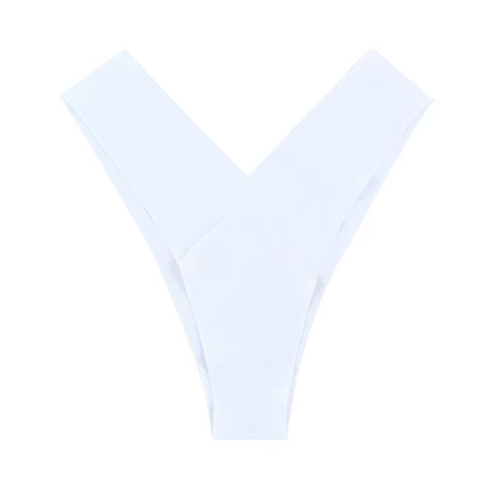 Butter Cream Seamless Thong - White